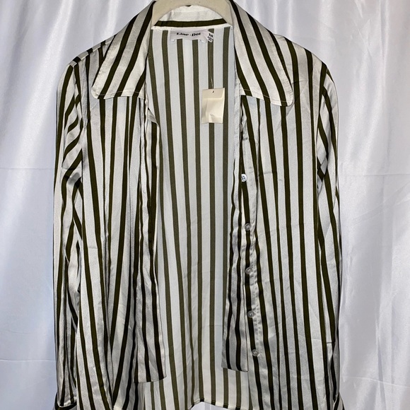 Line + Dot Charlotte Tie Shirt NWT - Picture 4 of 8